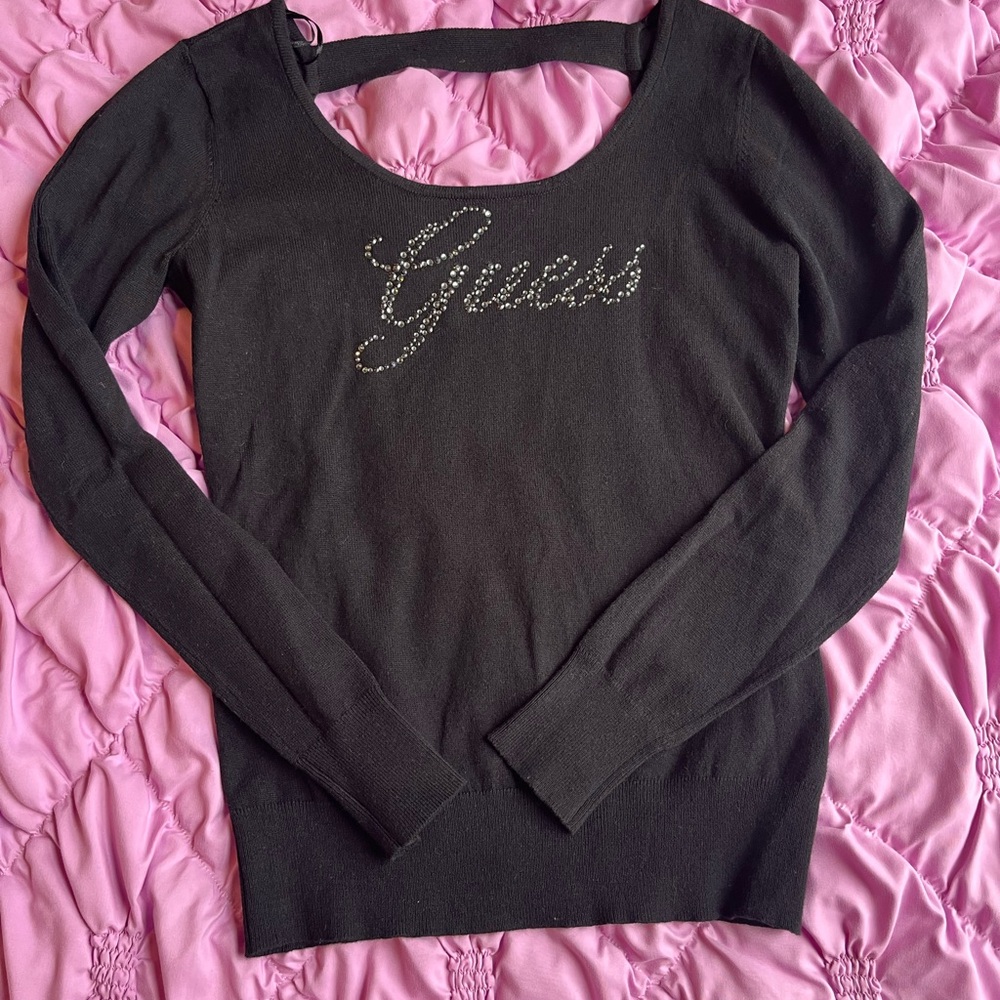 Y2K Guess Cutout Back Long Sleeve — Size M!!
